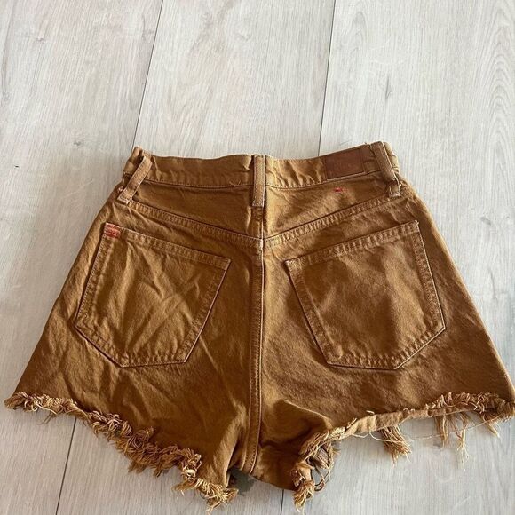 BDG Brown Distressed Women Shorts - Picture 7 of 9
